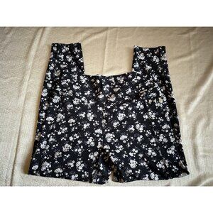 Victoria’s Secret‎ Pink Ultimate High Waisted Black Floral Legging Size Large